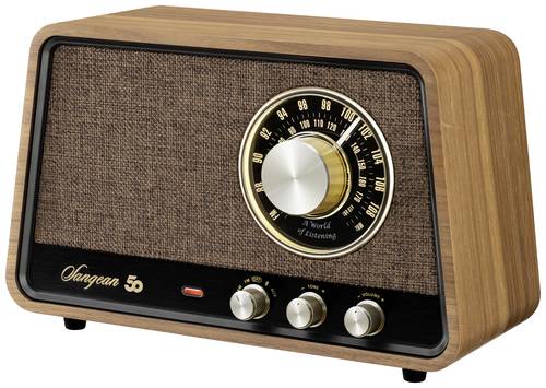 Sangean Premium Wooden Cabinet WR-101 Tischradio AM, FM Bluetooth®, AUX, UKW Walnuss von Sangean