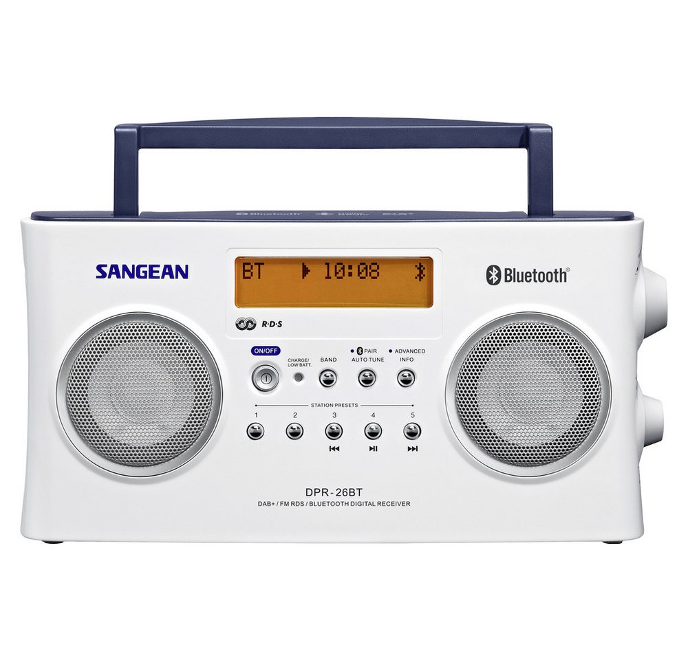 Sangean Sangean DPR-26 BT Kofferradio DAB+, UKW AUX, Bluetooth® Akku-Ladefunk Radio von Sangean