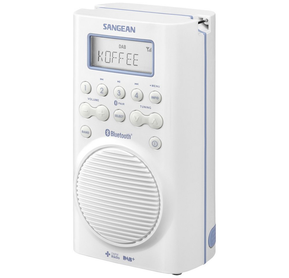 Sangean Sangean H205 Badradio DAB+, UKW Bluetooth® wasserdicht Weiß Radio von Sangean