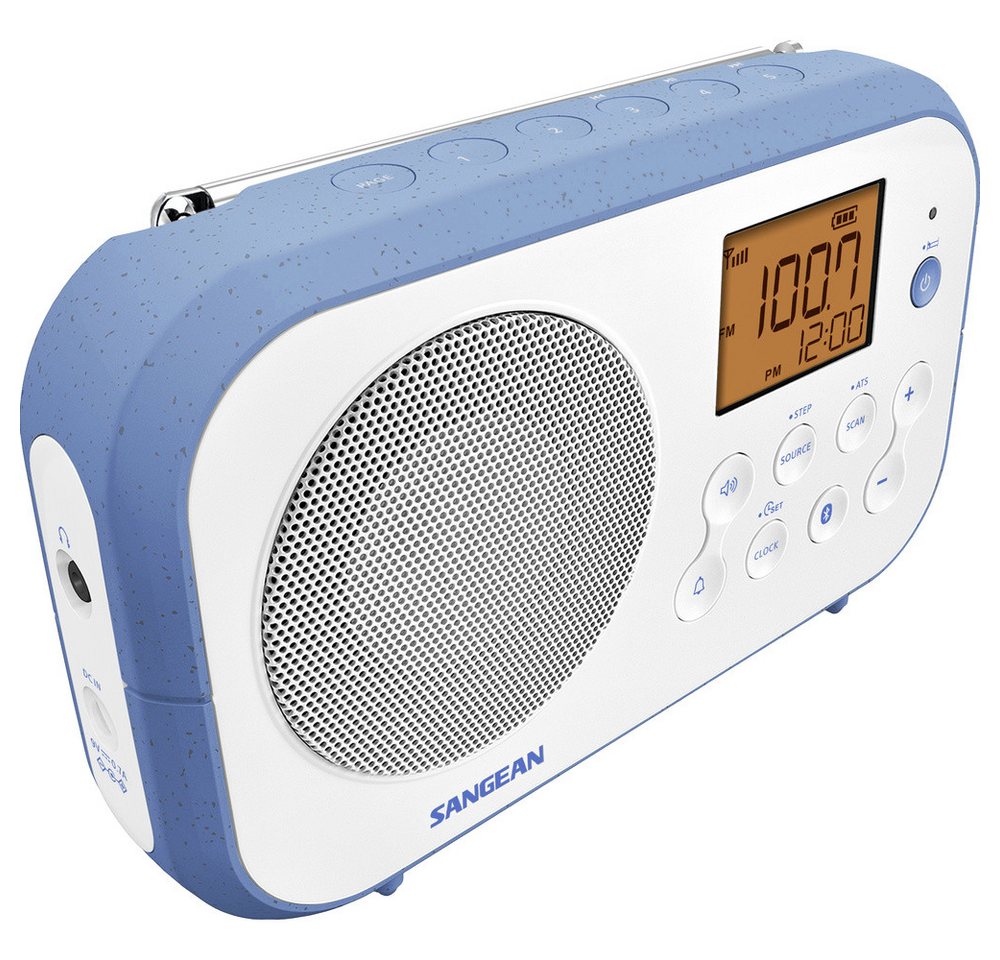Sangean Sangean PR-D12 BT Tischradio MW, UKW Bluetooth® Weiß, Blau Radio von Sangean