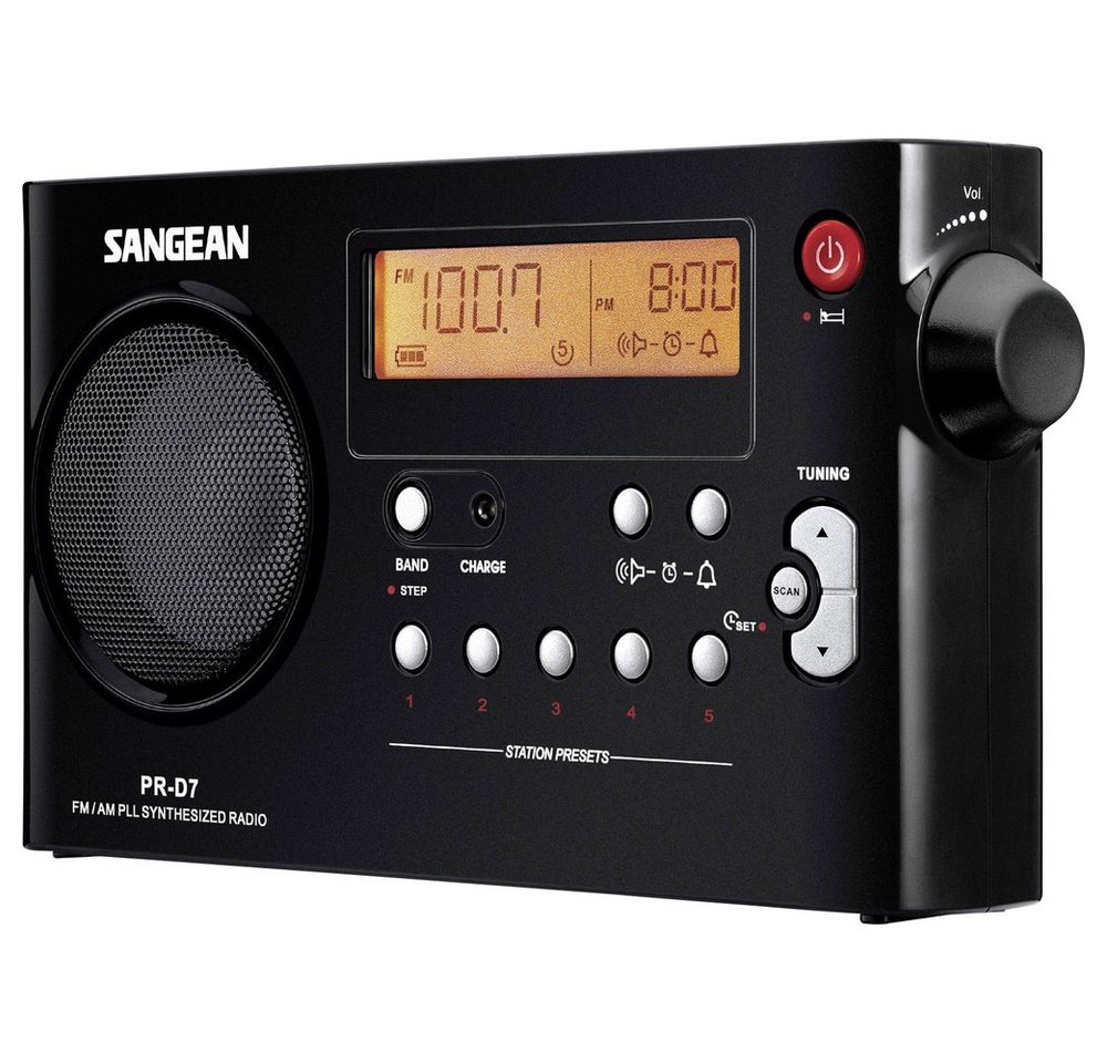 Sangean Sangean PR-D7 Kofferradio UKW, MW Schwarz Radio von Sangean