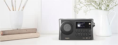 Sangean WFR-28BT Internet Tischradio DAB+, FM WLAN, Bluetooth®, AUX Akku-Ladefunktion, Spotify Schw von Sangean