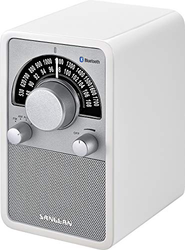 Sangean WR-15BT Retro bluetooth Radio mit AM und FM - Weiß von Sangean