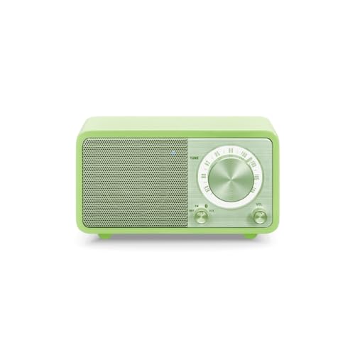 Sangean WR 7 tragbares Desktop Radio FM RDS Tuner, Bluetooth, AUX In, integrierter Lautsprecher, Akkubetriebenaufladbar, Grün von Sangean