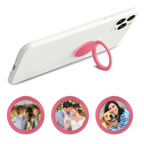 Personalisierte Handy Ring Halter, Finger Ring Stand mit Foto, Smartphone Fingerhalter 360 Grad Drehung Ständer Kompatibel mit iPhone 15/14 Pro/Pro Max/13/12 Serie, Galaxy, Samsung und Allen Telefone von Sangkoo