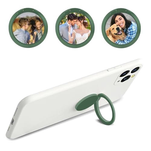 Personalisierte Handy Ring Halter, Finger Ring Stand mit Foto, Smartphone Fingerhalter 360 Grad Drehung Ständer Kompatibel mit iPhone 15/14 Pro/Pro Max/13/12 Serie, Galaxy, Samsung und Allen Telefone von Sangkoo