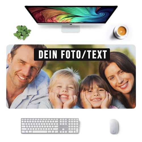 Sangkoo Personalisiert Gaming-Mauspad mit Foto Schreibtischunterlage große Mausmatte Tischunterlage Large Size mit genähten Kanten für Laptop Gaming 15 Größen(Personalisiertes Foto) von Sangkoo