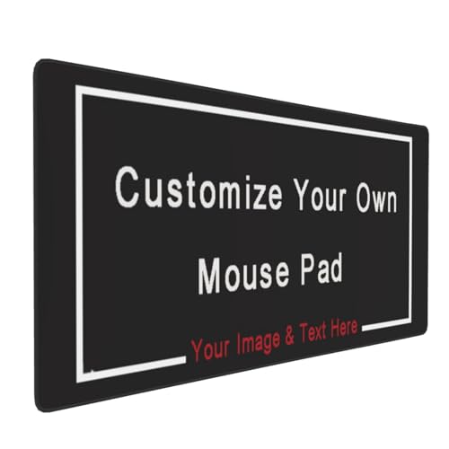 Sangkoo Personalisiert Mauspad mit Foto Schreibtischunterlage große Mausmatte Tischunterlage Large Size mit genähten Kanten für Laptop Gaming 40cm * 90 cm von Sangkoo