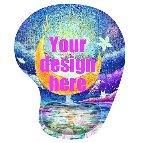 Benutzerdefinierte Mouse Pad mit Handgelenkstütze, Personalisierte ergonomische Mauspad mit Handgelenkauflage, Mousepad für Computer, Laptop, Büro, rutschfeste Gummibasis Benutzerdefinierte Mouse Pad mit Handgelenkstütze, Personalisierte ergonomische Mauspad mit Handgelenkauflage, Mousepad für Computer, Laptop, Büro, rutschfeste Gummibasis von Sangkoo
