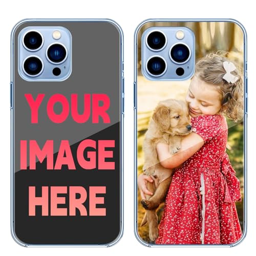 Sangkoo Personalisierte Handyhülle für Apple iPhone 12 Pro Max - Individuell Eigene Gestaltung mit Foto Name und Text - Vollständiger Schutz iPhone Hülle Personalisiert (iPhone 12 Pro Max) von Sangkoo