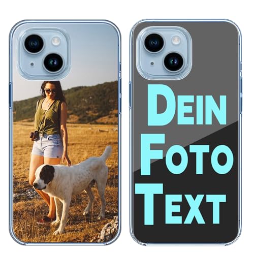 Sangkoo Personalisierte Handyhülle mit Foto für iPhone 15 Handy hülle selber gestalten Shutzhülle iPhone Handyhülle iPhone 15 Personalisiert (Für iPhone 15) von Sangkoo