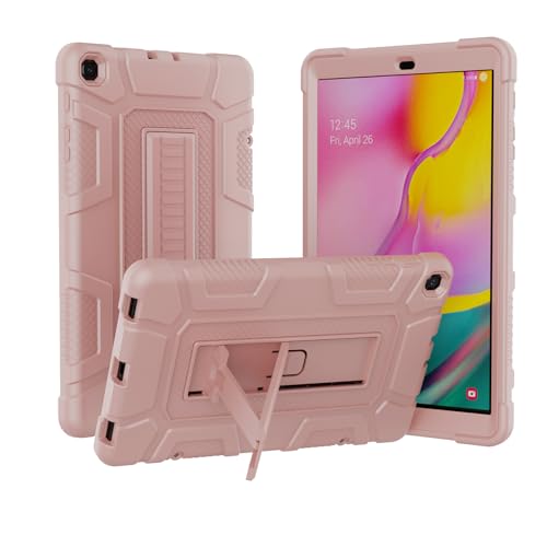 Sanhezhong Hybrid-Schutzhülle für Samsung Galaxy Tab A 10.1 2019, stoßfest, robust, mit Ständer, für Samsung Galaxy Tab A 10.1 Zoll SM-T510 / T515 roségold Rose Gold von Sanhezhong