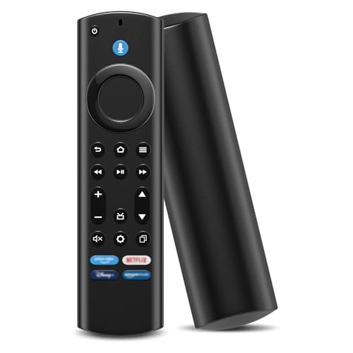 Sanicata Fernbedienung Ersatz(4th Gen), Fernbedienung mit Sprachsteuerung für F-TV S-tick /4K /TV Cube und alle Insignia Toshiba Pioneer Omni Smart-TVs mit intelligenter Sprachsteuerung von Sanicata