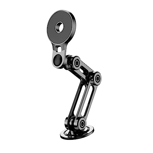 Gluckaro Handyhalter mit Roboterarm, Handyhalterung Auto Magnet mit Saugnapf Handyhalter 360° Drehbar Autohalterung Handy, Universal 360° PRO Magnetic Phone Holder für alle Handys (Black) von Sank