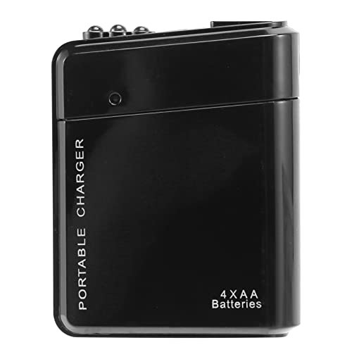 Sankaka Tragbares Notfall-Ladegerät für Handy, 4 x AA-Batterien, Schwarz Sankaka Tragbares Notfall-Ladegerät für Handy, 4 x AA-Batterien, Schwarz von Sankaka