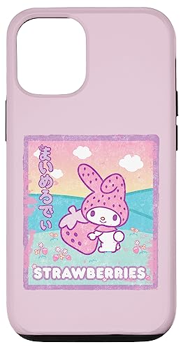 Hülle für iPhone 12/12 Pro My Melody Erdbeermilch von Sanrio