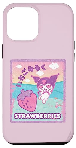 Hülle für iPhone 12 Pro Max Kuromi Erdbeermilch von Sanrio