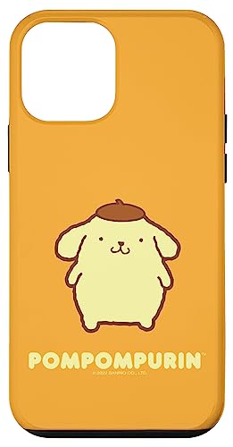 Sanrio Hülle für iPhone 12 mini Pompompurin-Charakter, Basic Case aus Polycarbonat und TPU, Robuster Schutz von Sanrio