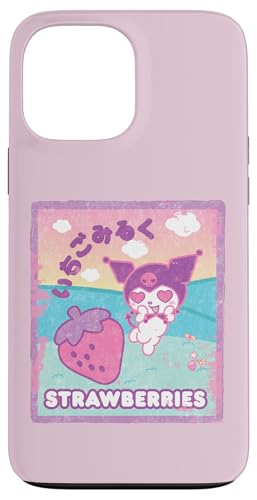 Hülle für iPhone 13 Pro Max Kuromi Erdbeermilch von Sanrio