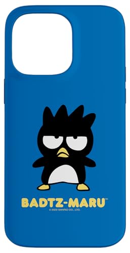 Hülle für iPhone 14 Pro Max Badtz-Maru-Figur vorne und hinten von SANRIO