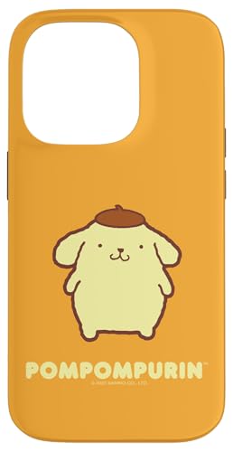 Hülle für iPhone 14 Pro Pompompurin-Charakter vorne und hinten von Sanrio