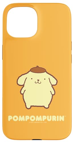 Hülle für iPhone 15 Pompompurin-Charakter vorne und hinten von Sanrio