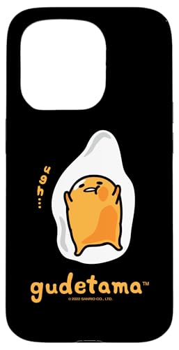 Hülle für iPhone 15 Pro Gudetama-Charakter vorne und hinten von Sanrio