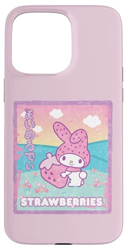 Hülle für iPhone 15 Pro Max My Melody Erdbeermilch von Sanrio