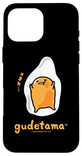 Hülle für iPhone 16 Pro Max Gudetama-Charakter vorne und hinten von SANRIO