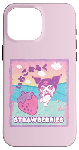 Hülle für iPhone 16 Pro Max Kuromi Erdbeermilch Hülle für iPhone 16 Pro Max Kuromi Erdbeermilch von Sanrio