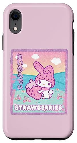 Hülle für iPhone XR My Melody Erdbeermilch von Sanrio