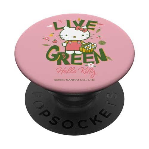 Live Green - Hello Kitty PopSockets Klebender PopGrip von Sanrio