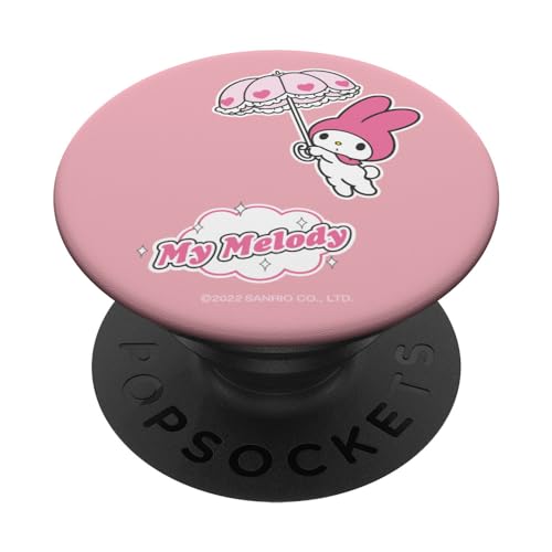 My Melody und der fliegende Regenschirm PopSockets Klebender PopGrip von Sanrio
