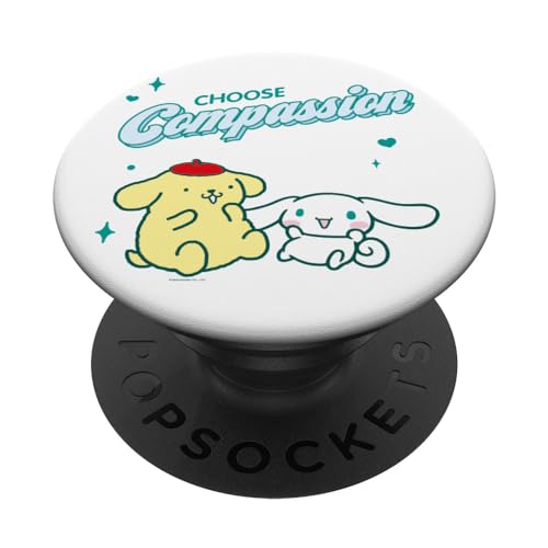 Sanrio Hello Kitty and Friends PopSockets Klebender PopGrip - Schwarz - Anime - Cartoon - Smartphones mit glatten, harten Plastikgehäusen von Sanrio