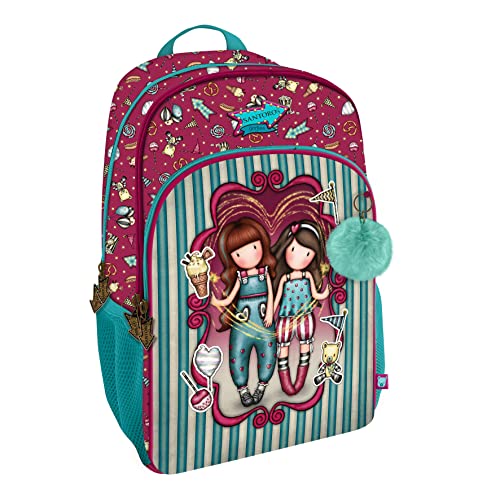 Santoro 1110GJ07T Rucksack 3 Cremalle Adapt. Gorjuss Fairground Feuerwerks, 29 x 45 x 17 cm, blau von Santoro