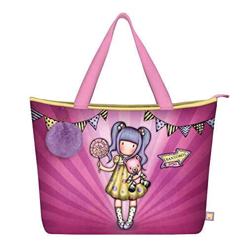 Santoro 1132GJ01 Gorjuss Fairground Bag First Prize 41,5 x 30 x 13 cm, Rose von Santoro