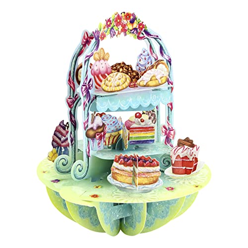 Santoro 3D-Pirouetten-Grußkarte, Motiv mit Kuchen Santoro 3D-Pirouetten-Grußkarte, Motiv mit Kuchen von Santoro