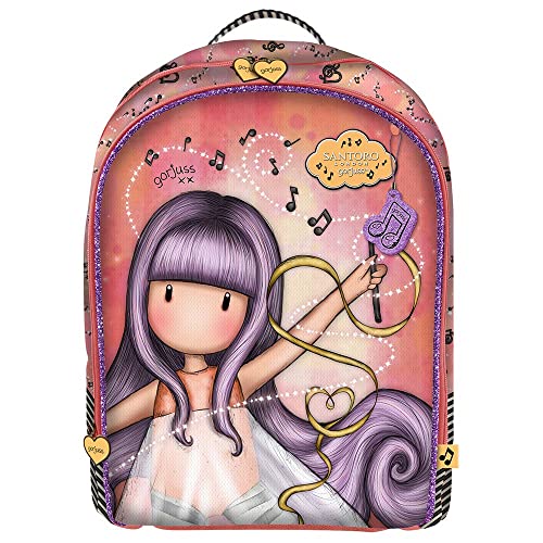 Santoro Jungen M572a Gepolsterter Rucksack, Lachs, 320x450x135 mm von Santoro