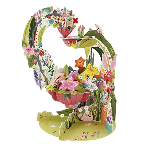 Santoro Pendel, 3D-Pop-Up-Grußkarte – Botanischer Garten – Für Sie, Für Mama, Geburtstag, Muttertag, Gartenliebhaber von Santoro