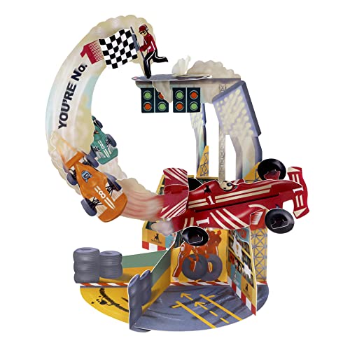 Santoro Pendel, 3D-Pop-Up-Grußkarte – Formel-1-Rennwagen – Grand Prix, F1, Für Ihn, Für Papa, Für Kinder, Geburtstag, Vatertag von Santoro
