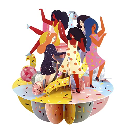 Santoro Pirouette, 3D-Pop-Up-Grußkarte – Mädchen Wollen Einfach Nur Spaß Haben – Für Sie, Für Mädchen, Für Mama, Geburtstag, Feier von Santoro