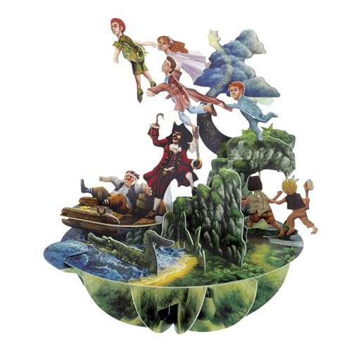 Santoro Pirouette, 3D-Pop-Up-Grußkarte – Peter Pan – für Kinder, für ihn, für sie, Geburtstag (grün) von Santoro