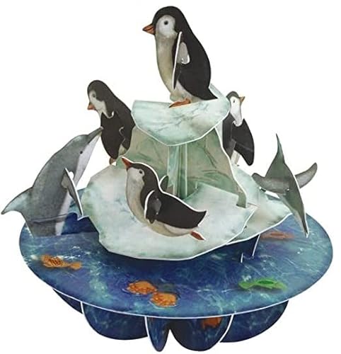 Santoro Pirouette 3D-Grußkarte, Motiv Pinguine von Santoro