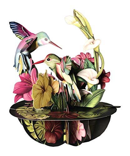 Santoro Pirouettes PS047 Hummingbirds 3D Pop up Card - 3D-Kunstkarte - Alltagsanlass von Santoro
