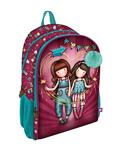 safta 1109GJ07T Rucksack mit 2 Reißverschluss. Adapt.Gorjuss Fairground Fireworks 31,5 x 44 x 22,5 cm, bunt von Santoro