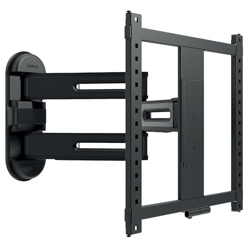 SANUS Höhenverstellbare voll bewegliche TV-Wandhalterung für 81,3 cm bis 165,1 cm (32 Zoll) bis 165,1 cm (3 Zoll) große Fernseher – Erhöhen oder senken Sie den Fernseher nach der Installation – von Sanus