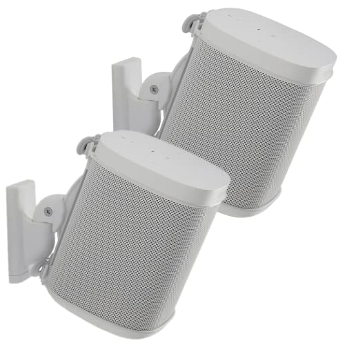 Sanus Wandhalterung (verstellbar, für Sonos Play: 1 und Play: 3 Lautsprecher – Weiß (2 Stück) von Sanus