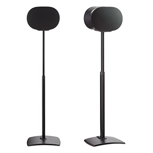 Sanus Höhenverstellbarer Lautsprecherständer für Sonos Era 300™, 43,2 cm Höhenverstellung, Sonos-Ständer inklusive Teppichspikes und Gummi-Pads, einfache Selbstmontage, wird mit allen Hardware von Sanus