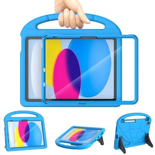 Kinder-Schutzhülle für iPad A16 11. Generation, 27,9 cm (11 Zoll) 2025/iPad 10. Generation, 10,9 Zoll 2022, Sanyetral leichte, stoßfeste Abdeckung mit Displayschutzfolie/Stifthalter/Griff/Ständer für von Sanyetral
