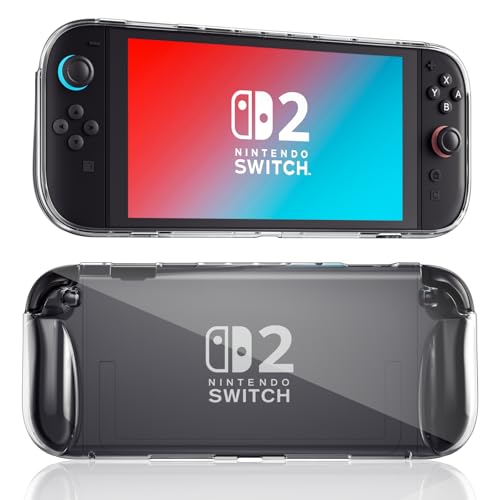 Sanyetral Schutzhülle für Nintendo-Switch 2 (2025), Premium, weiches TPU, leicht, stoßfest, transparent von Sanyetral